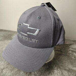 CHEVROLET Hat Snapback Adjustable Gray Logo Spellout Twill General Motors Cars